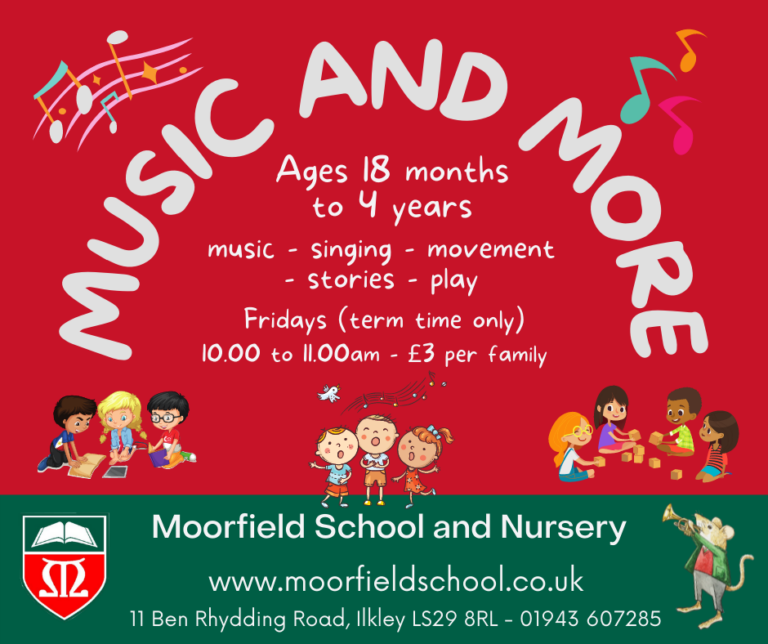 Music and More - every Friday morning - Moorfield School & Nursery