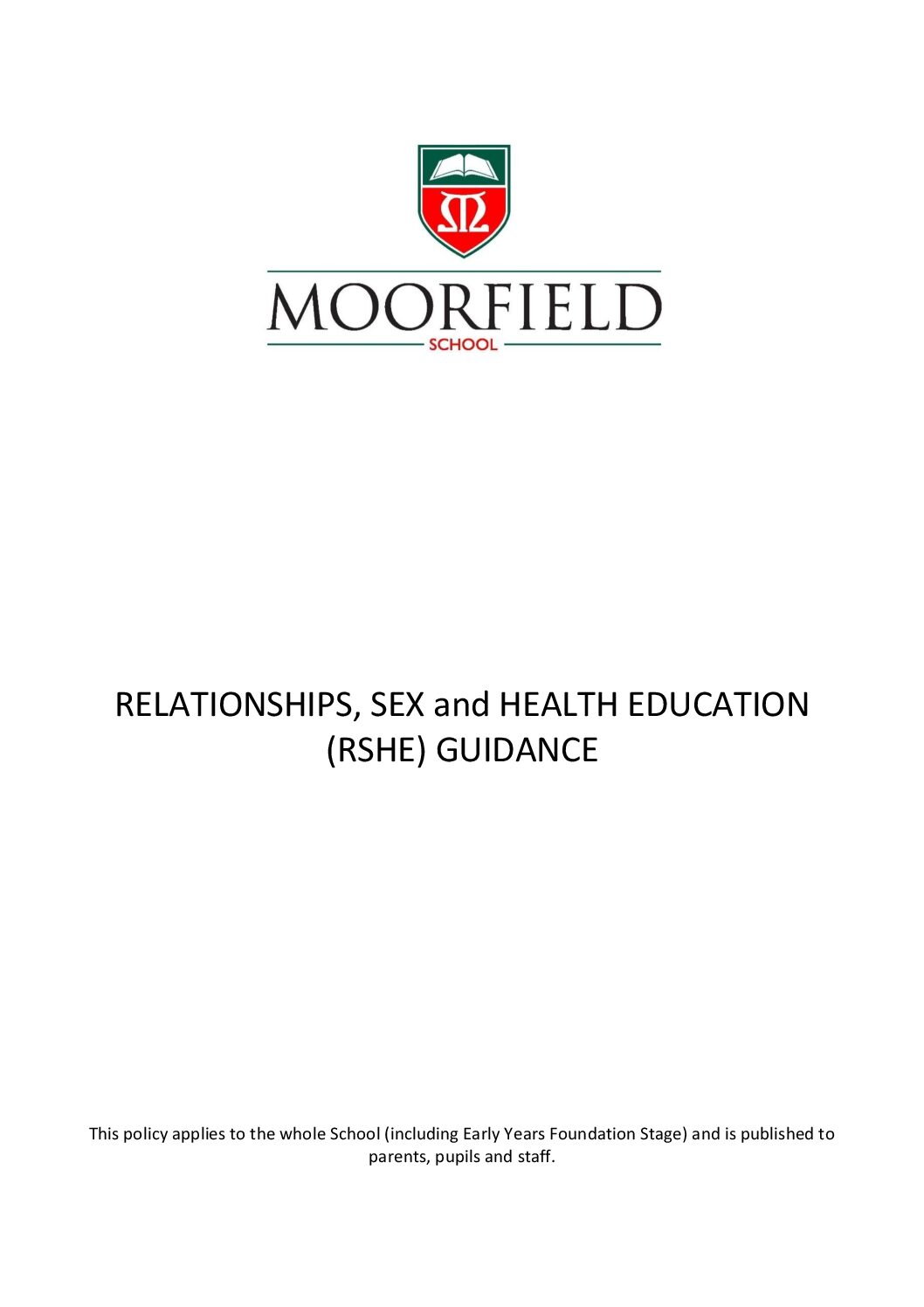 Relationships, Sex and Health Education Guidance 2026
